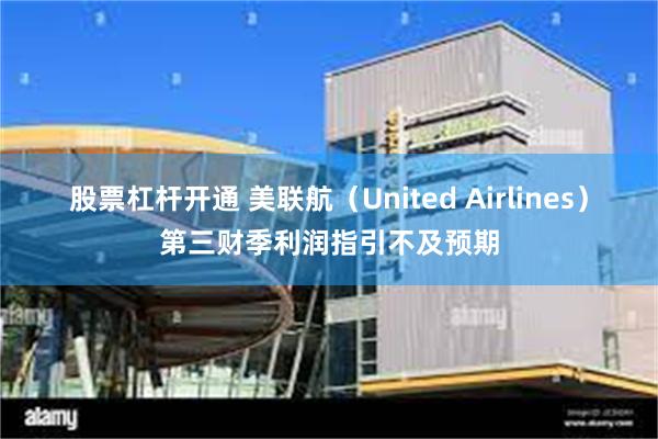 股票杠杆开通 美联航（United Airlines）第三财季利润指引不及预期