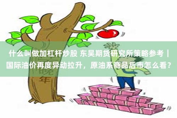 什么叫做加杠杆炒股 东吴期货研究所策略参考｜国际油价再度异动拉升，原油系商品后市怎么看？