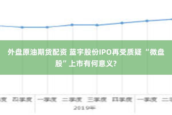 外盘原油期货配资 蓝宇股份IPO再受质疑 “微盘股”上市有何意义?